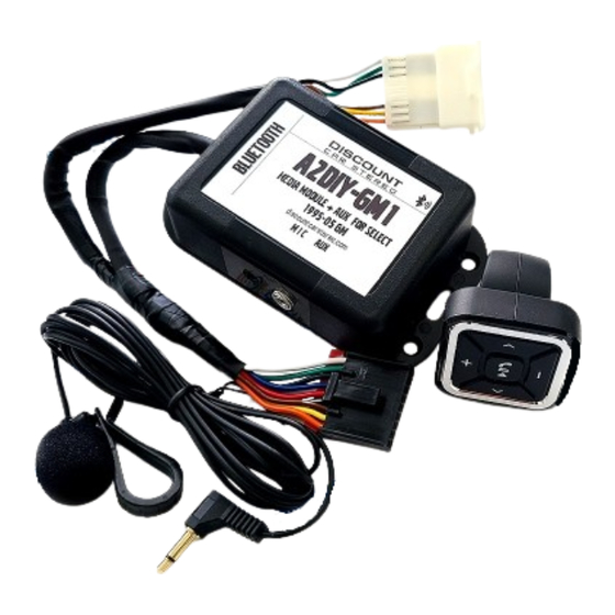 Discount Car Stereo A2DIY-GM1 Quick Start Install Manual