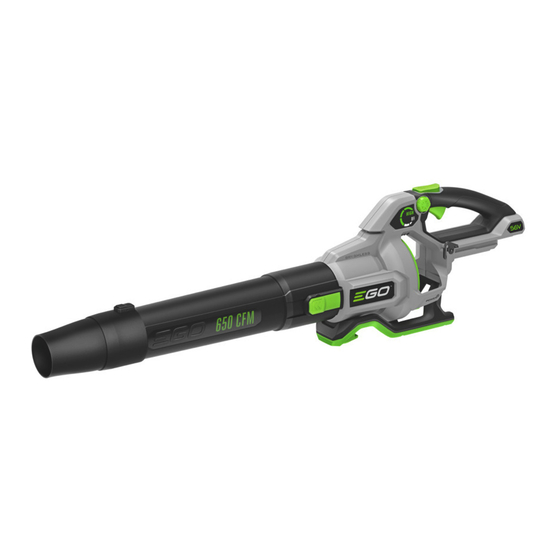 Ego Power+ LB6500 Manuals