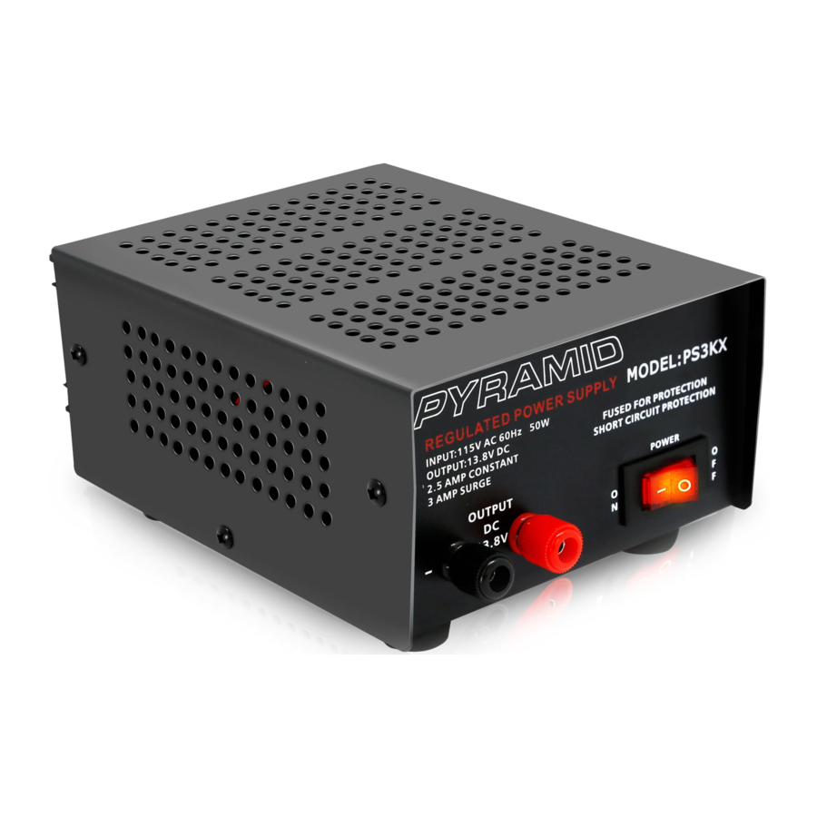 Pyramid Gold Series, PS-3KX, PS-4KX, PS-7KX, PS-8KX Manual