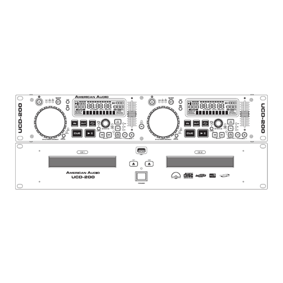 AMERICAN AUDIO UCD-200 USER MANUAL Pdf Download | ManualsLib