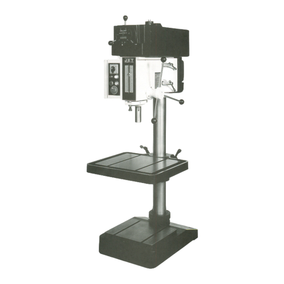 Jet JDP-20VS Operator's Manual