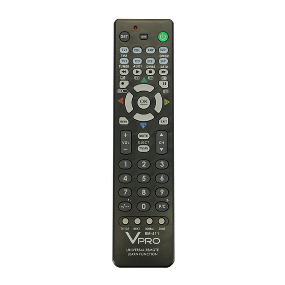 VPro RM-411 Instruction Manual