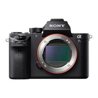 Sony Alpha 7S II Quick Start Manual