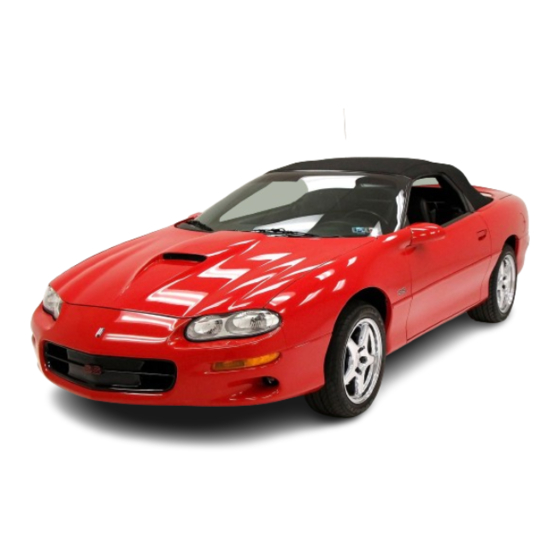 Chevrolet 2000 Camaro Owner's Manual