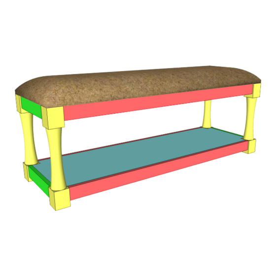 Shanty 2 CHIC DIY Turned Leg Bench Manual