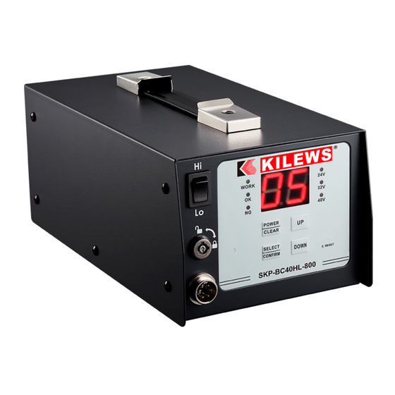 Kilews SKP-BC40HL Operation And Maintenance Manual