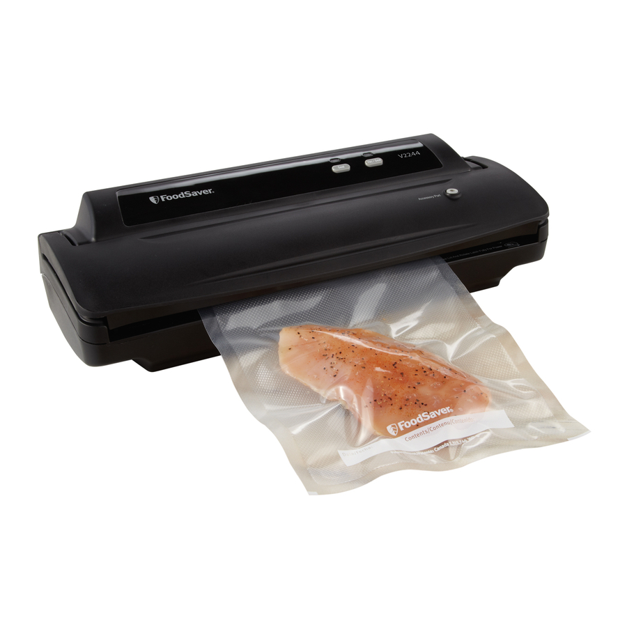 FoodSaver V2200 Series - Vacuum Sealer Manual