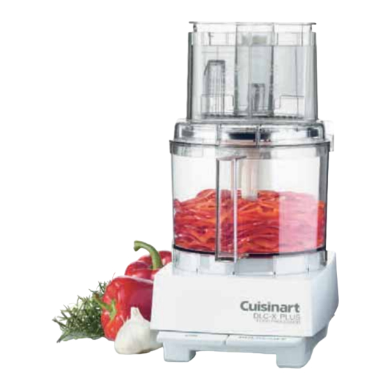 Cuisinart DLC XP - DLC-X Plus Food Processor Manuals