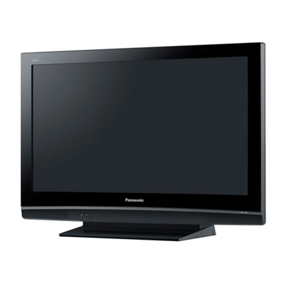 PANASONIC Viera TH-37PV80EY Television Manuals