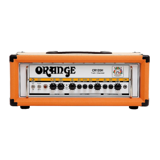 ORANGE CR120H Owner's Manual