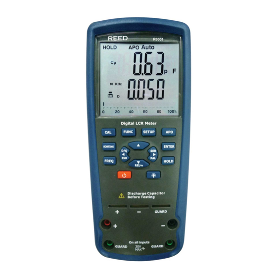 Reed Instruments R5001 Instruction Manual