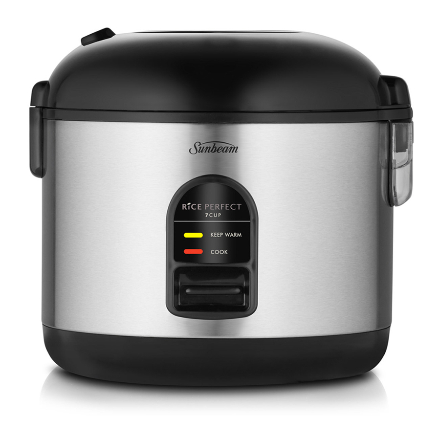 SUNBEAM RICE PERFECT RC5600 INSTRUCTION/RECIPE BOOKLET Pdf Download ManualsLib