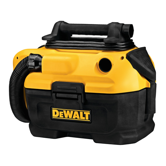 DeWalt DCV581H Instruction Manual