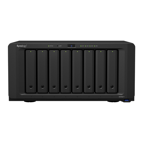 Synology DS1821+ Hardware Installation Manual