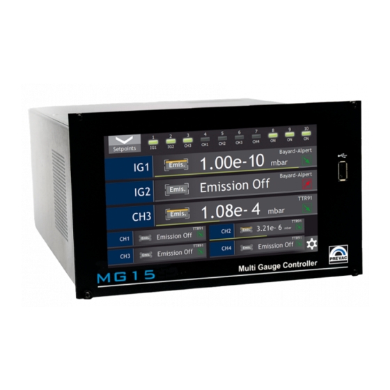 Prevac MG15 User Manual