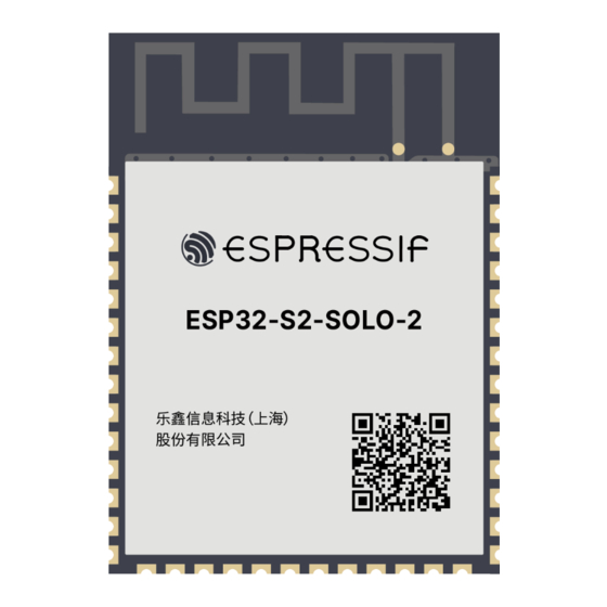Espressif Systems ESP32-S2-SOLO-2 User Manual