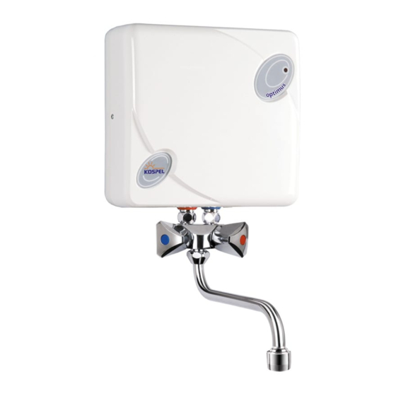 Kospel Optimus Series Operating And Installation Instructions