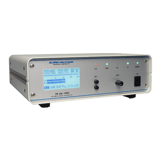 Kuhne electronic TR144-PRO User Manual