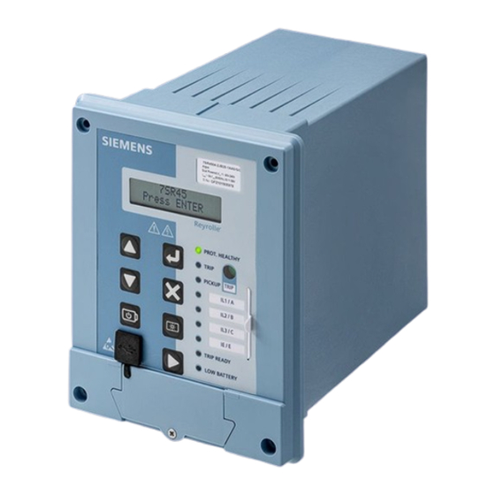Siemens Reyrolle 7SR45 Engineering Manual