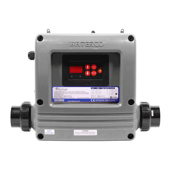 Waterco DIGIHEAT 2.4kW Installation And Operation Manual