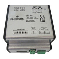 Emerson EXD-U01 Operating Instructions Manual