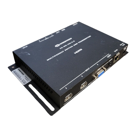 Crestron HD-MD-400-C-E Do Manual