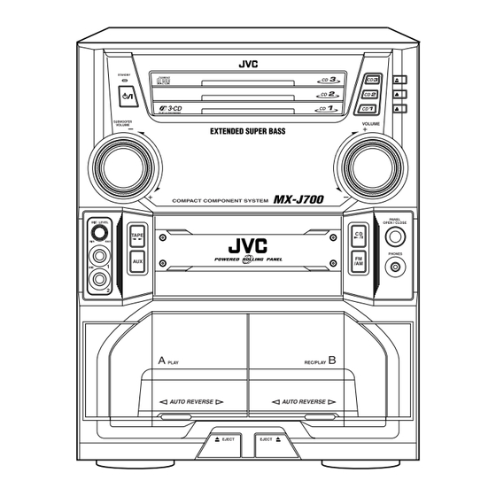 JVC CA-MXJ700 Instructions Manual
