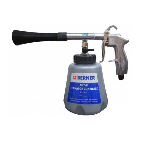 Berner Tornador Gun Black BPT-II Manuals