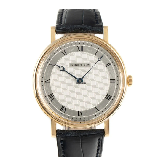 Breguet CLASSIQUE 5967 Instructions For Use Manual