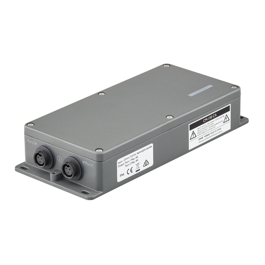 Color Kinetics CM-150 CA Installation Instructions Manual