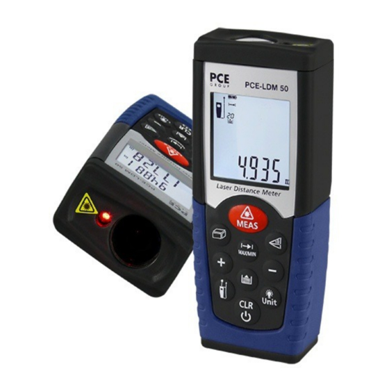 PCE Instruments PCE-LDM 50 Manual