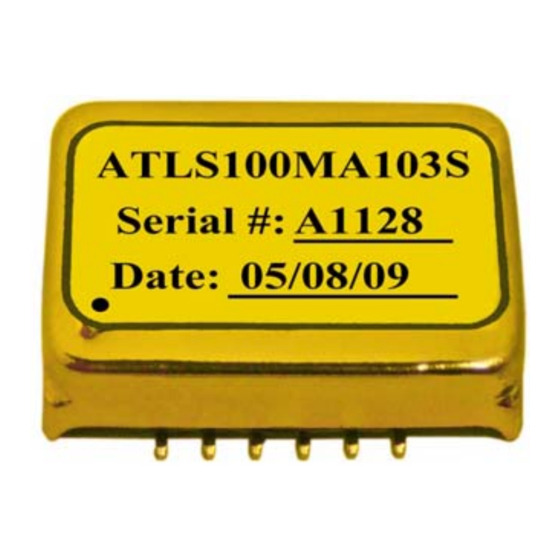 Analog Technologies ATLS100MA103 Quick Start Manual