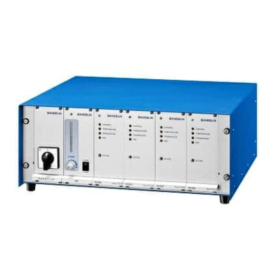 BANDELIN SONOREX TECHNIK LG Series User Instructions