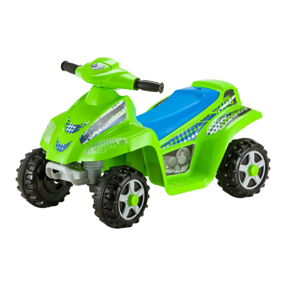 KID Trax Toddler Quad Owner's Manual