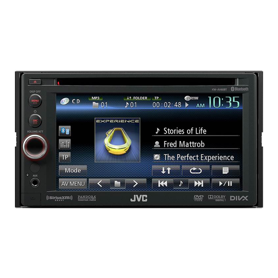 JVC KW-AV60BT Installation & Connection Manual