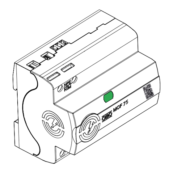 OBO Bettermann MCF75-3 FS Installation Instructions Manual