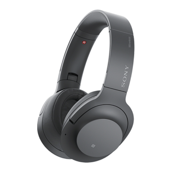Sony WH-H900N Reference Manual