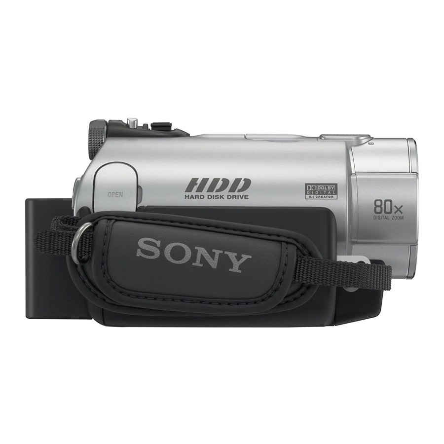 Sony DCR-SR42 Handycam&reg Operating Manual