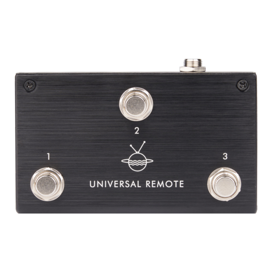 pigtronix UNIVERSAL REMOTE User Manual