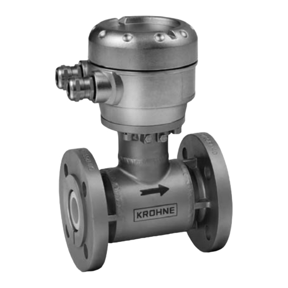 KROHNE OPTIFLUX 5000 Quick Start Manual