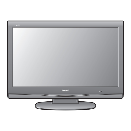 Инструкция Телевизор Sharp Lc-20Ad5Ru-Bk