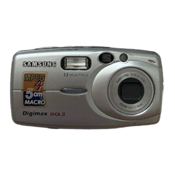 Samsung Digimax U-CA 3 User Manual
