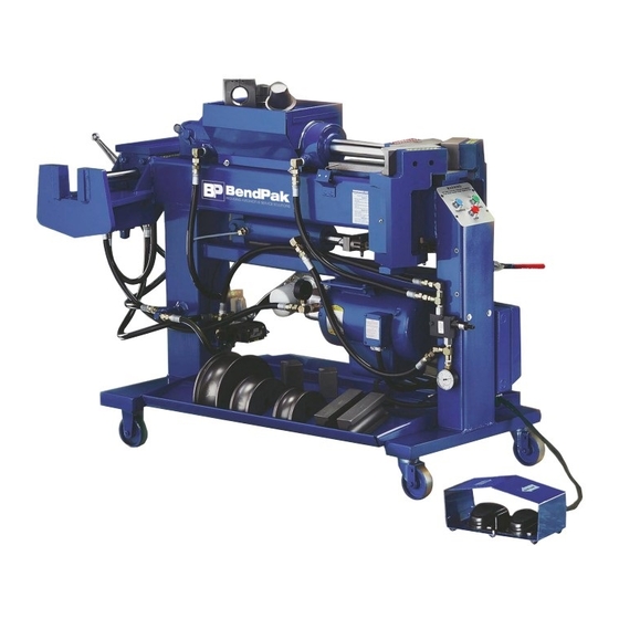 BendPak Blue Bullet 1302-BAS Operation And Service Manual