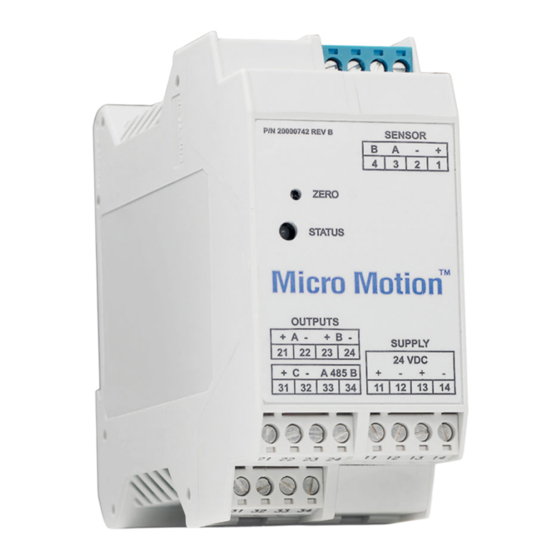 Emerson Micro Motion 1500 Configuration And Use Manual