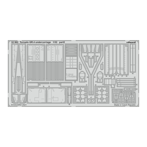Eduard Tornado GR.4 undercarriage Quick Start Manual