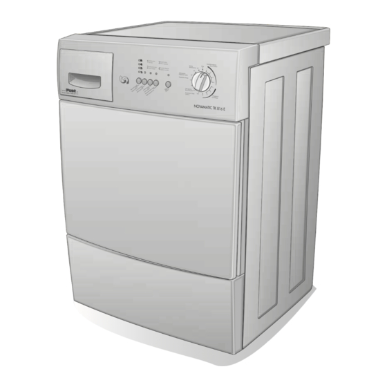 FUST NOVAMATIC TK 816 E User Instructions And Maintenance