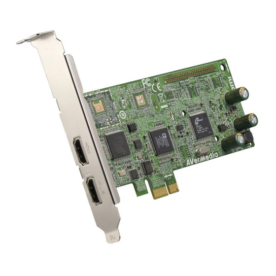 Avermedia DarkCrystal HD Capture Pro Manual