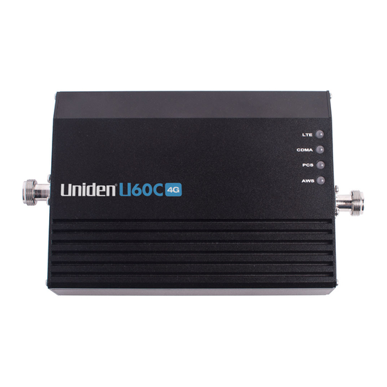 Uniden U60C Instruction Manual
