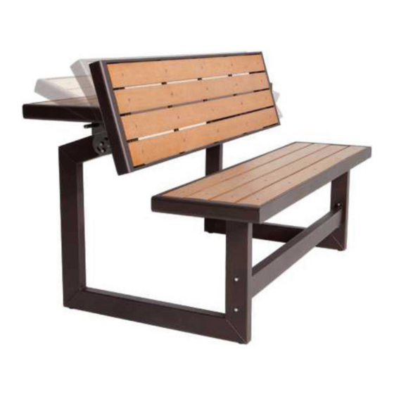 Lifetime 5’ CONVERTIBLE BENCH Assembly Instructions Manual