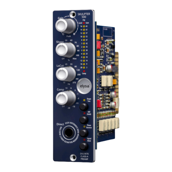 elysia skulpter 500 Manual